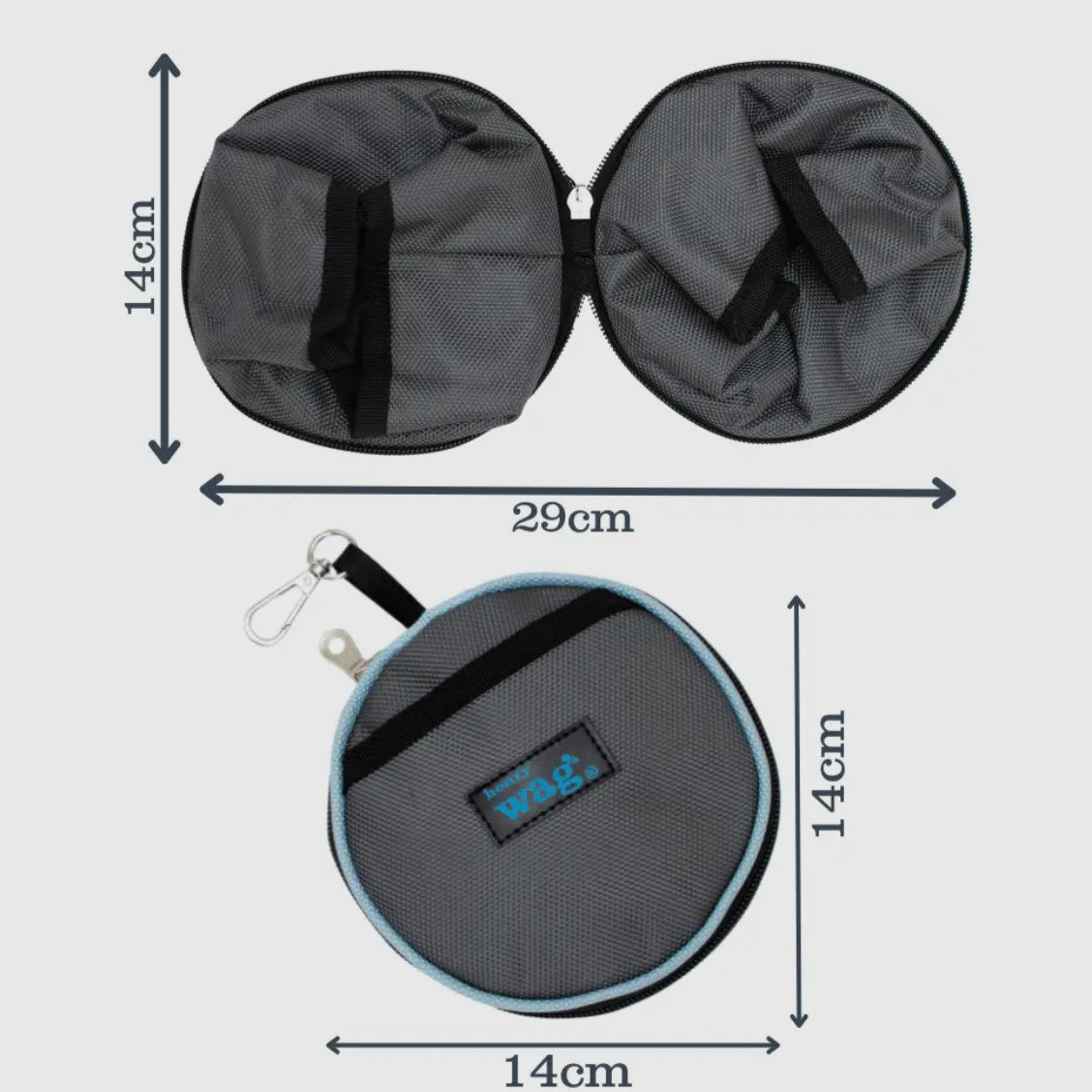 Henry Wag Pet Snaffle Set Pack Folding Travel Bowls