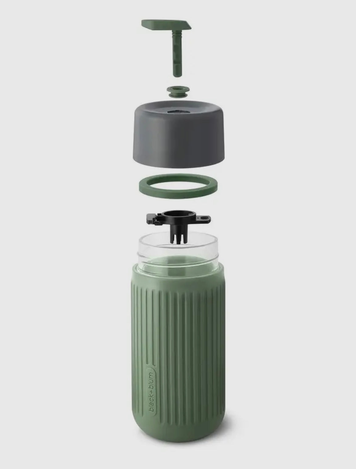 Glass Travel Mug - Leak Proof Glass Travel Cup 340ml
